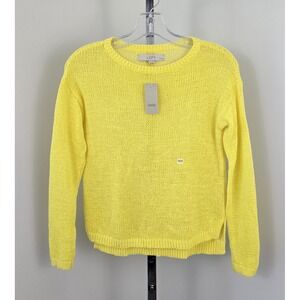 Ann Taylor LOFT Hi Low Hem Open Knite Long Sleeve Sweater XXSP
